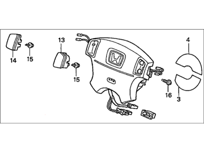 2000 Honda CR-V Air Bag - 06770-S02-Q81ZB