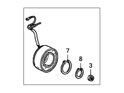 Honda 38924-P3F-A04 Coil Set, Solenoid