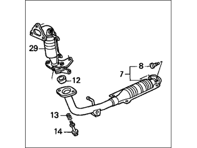 2001 Honda Insight Exhaust Manifold - 06180-PHM-A00