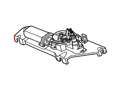 Honda 76710-S3Y-A03 Motor, Rear Windshield Wiper