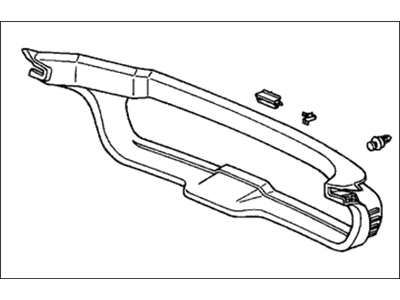 Honda 84431-S3Y-A00ZA Lining Assy., Tailgate *NH293L* (SEAGULL GRAY)