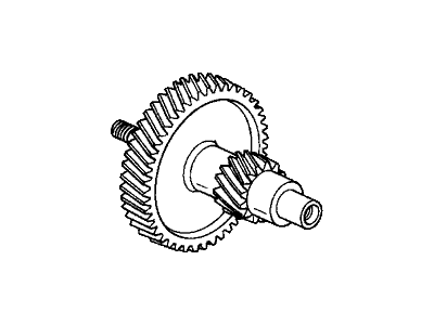 Honda 23231-PHT-000 Shaft, Secondary Gear