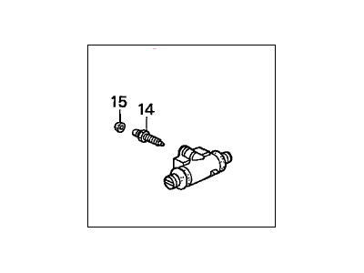 Honda 43300-S3Y-003 Cylinder Assembly, Rear Wheel