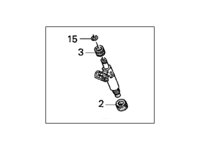 Honda 06164-PHM-000 Injector Set, Fuel