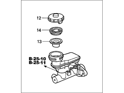 Honda 46100-S3Y-A01 Master Cylinder Assembly (20.64Mm)