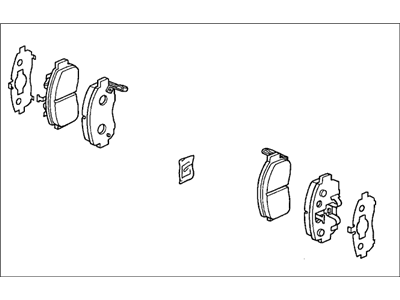 Honda 45022-S3Y-A02 Pad Set, Front