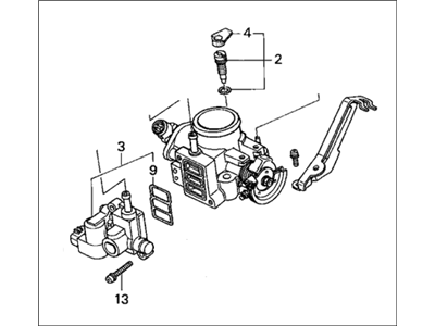 Honda 16400-PHM-003 Body Assembly, Throttle (Gy70A)