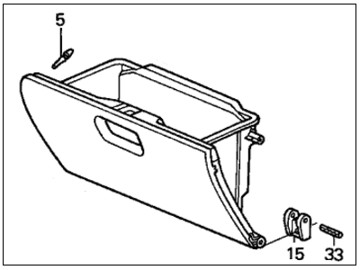 2002 Honda Insight Glove Box - 77510-S3Y-A01ZA