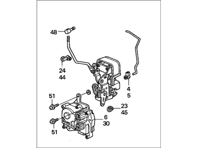 Honda 72150-S3Y-A01 Lock Assembly, Left Front Door Power