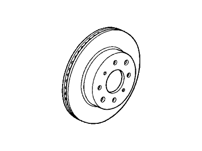 Honda 45251-S3Y-A00 Disk, Front Brake