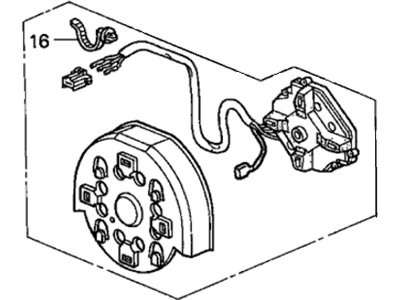 Honda 76215-S0X-A01 Actuator Sub-Assembly, Driver Side