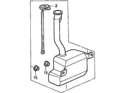 Honda 76840-S0X-A01 Tank Set, Washer