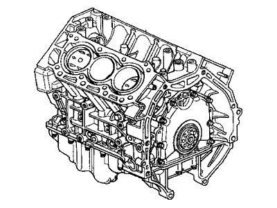 2000 Honda Odyssey Engine Block - 10002-P8F-A01