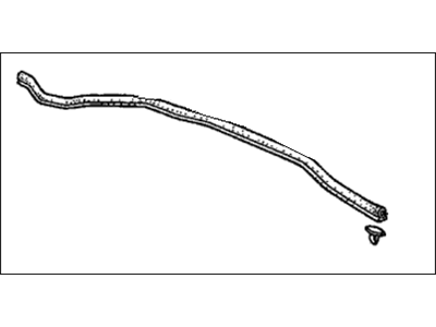 Honda 74143-S0X-A00 Rubber, RR. Hood Seal