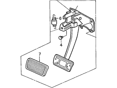 Honda 46600-S0X-A72 Pedal Assy., Brake