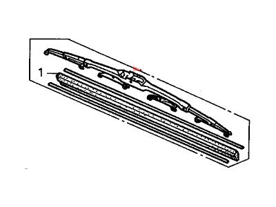 Honda 76630-S0X-A01 Blade, Windshield Wiper (525MM)