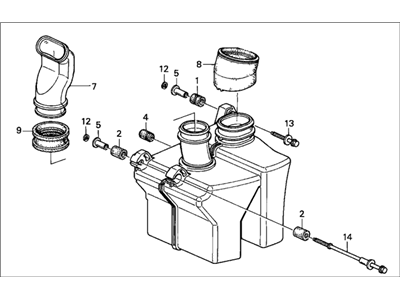 Honda 17235-P8F-J00 Inlet Assembly, Air