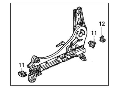 Honda 81260-S0X-A11 Reclining, R. FR. Seat Slide