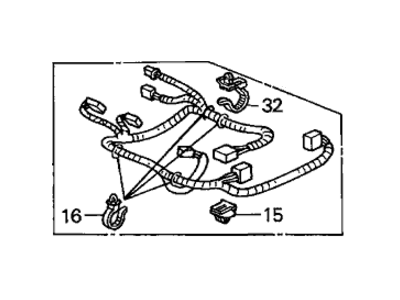 Honda 81711-S0X-A43 Cord, L. Power Seat (8Way)