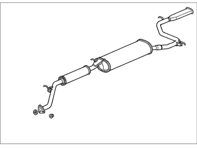 Honda 18030-S0X-A02 Muffler Set, Exhuast