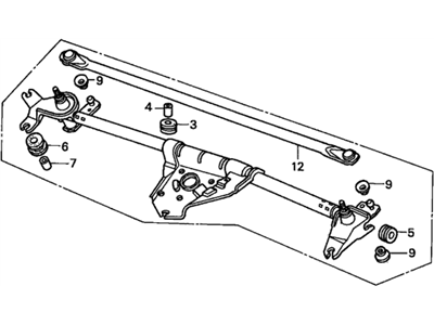 Honda 76530-S0X-A02 Link, FR. Wiper