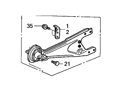 Honda 52372-S0X-A01 Arm Assembly, Left Rear Trailing