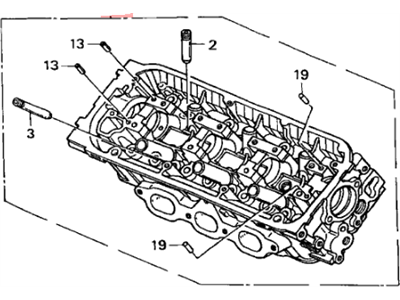 2000 Honda Odyssey Cylinder Head - 12100-P8F-305