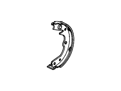 2004 Honda Odyssey Parking Brake Shoe - 43154-S0X-A02