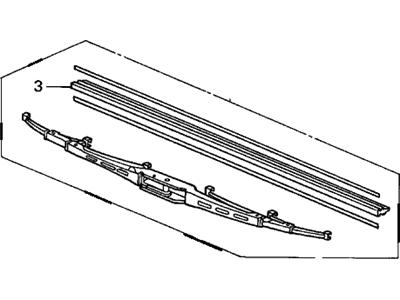 Honda 76730-S0X-A01 Blade, Rear Windshield Wiper (425Mm)