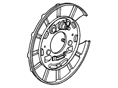 Honda 43110-S0X-A01 Plate, Passenger Side Back