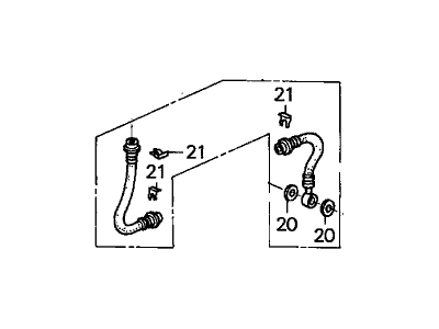 Honda 01466-S0X-A00 Hose Set, Rear Brake (Disk)