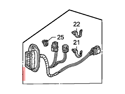 Honda 35431-S0X-A33 Switch Assy., R. Junction (11P) (Male)