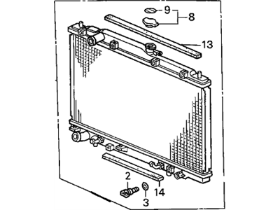 Honda 19010-P8F-A51 Radiator (Denso)