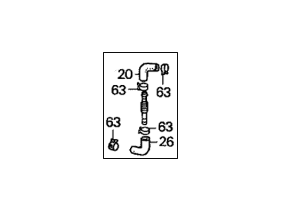 Honda 17659-S0X-A52 Tube, Breather