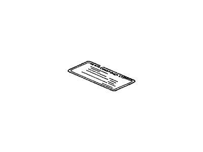 Honda 80050-S0X-H00 Label, Air Conditioner Caution