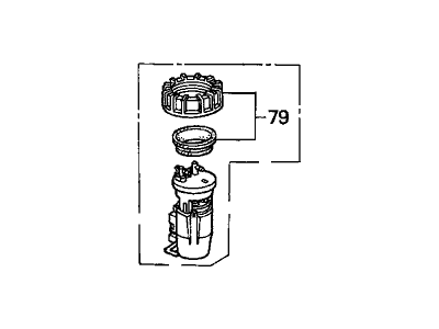 Honda 17045-S0X-A00 Set, Fuel Pump Module