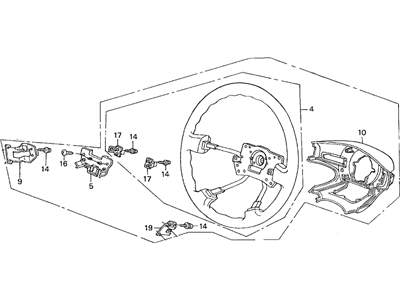 2000 Honda Odyssey Steering Wheel - 78510-S0X-A41ZA