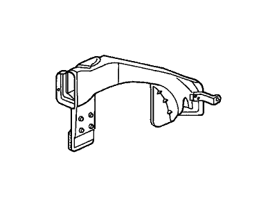 Honda 84615-S0X-A00 Duct, RR. Heater