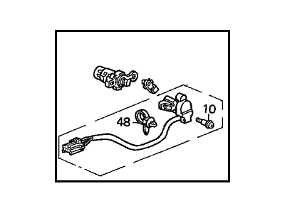 Honda Door Lock Cylinder - 72146-S0X-A21