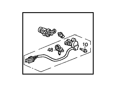 Honda Odyssey Door Lock Cylinder - 72146-S0X-A11