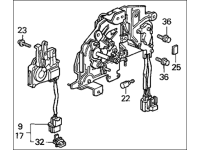 Honda 72622-S0X-A51 Remote Control Assy., R. Slidedoor Lock