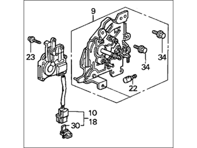 Honda 72622-S0X-A01 Remote Control Assy., R. Slidedoor Lock