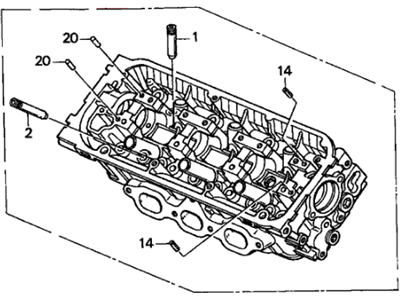 1999 Honda Odyssey Cylinder Head - 12300-P8F-305