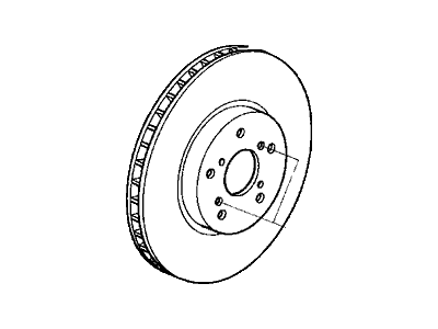 Honda Pilot Brake Disc - 45251-S0X-000