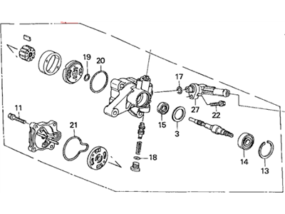 Honda 56110-P8F-A01 Pump Sub-Assembly, Power Steering