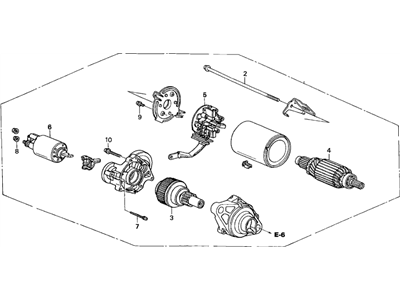 Honda 06312-PGK-515RM Starter, Core Id (Sm-44231) (Sm-44247) (Reman) (Cme/Mitsuba)