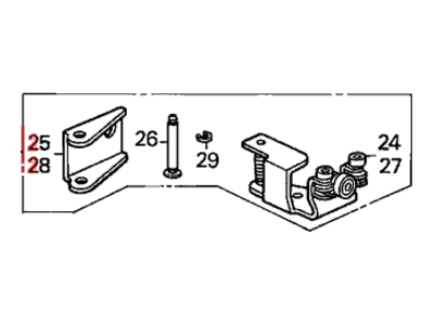 Honda 72560-S0X-A53 Roller Assy., L. Slide Door Center