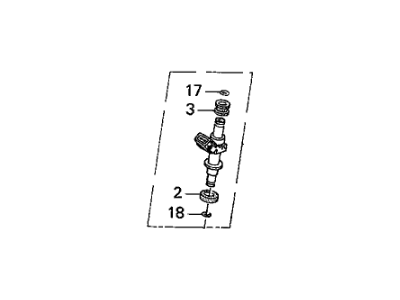 Honda 06164-P8E-A00 Injector Set, Fuel