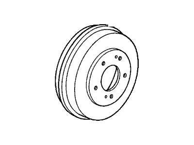 Honda 42610-S0X-A01 Drum, Rear Brake