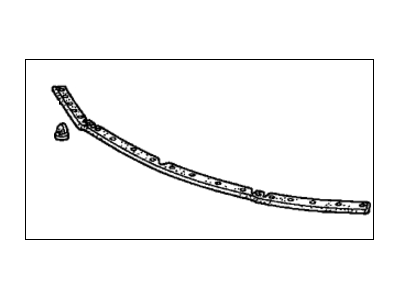 Honda 74149-S0X-A01 Rubber, FR. Hood Seal